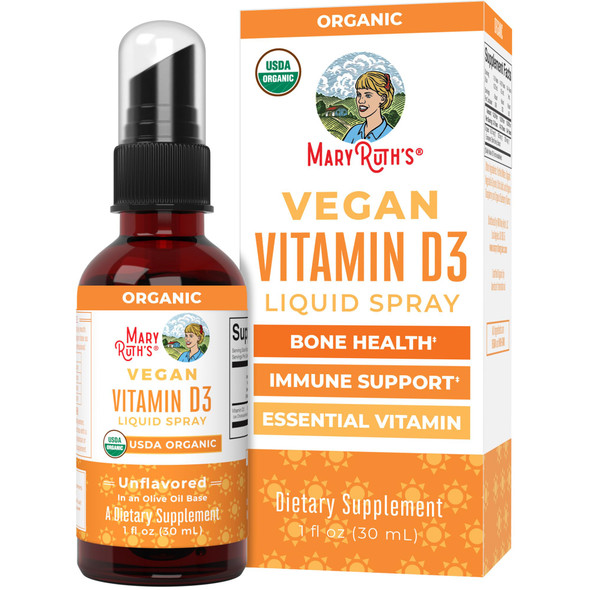 MaryruthS Maryruth Organic Vitamin D Drops Spray Adult & Kids Vitamin D 30 Servings