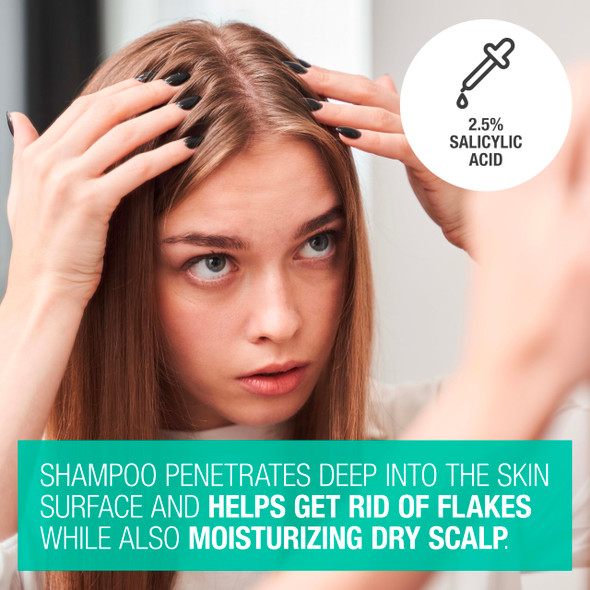 Neutrogena Scalp Therapy AntiDandruff Shampoo For Itchy Scalp 2.5% Salicylic Acid With Peppermint Fragrance 12 Fl Oz