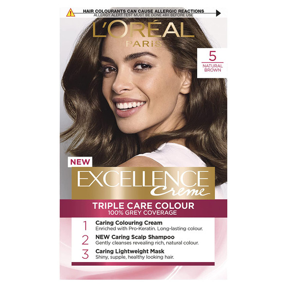 L'Oreal Excellence Permanent Hair Colour 5 Natural Brown