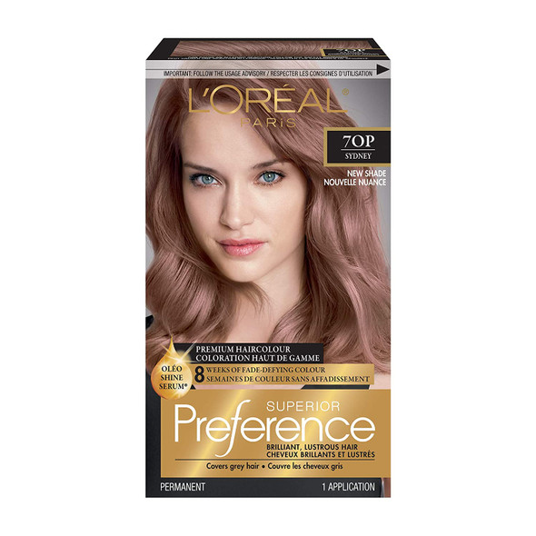 L'Oreal Paris Fade-defying + Shine Permanent Hair Color, Rich Luminous Conditioning Colorant, up to 8 Weeks Of Fade-Defying Hair Color, 70P - Dark Lilac Opal Blonde