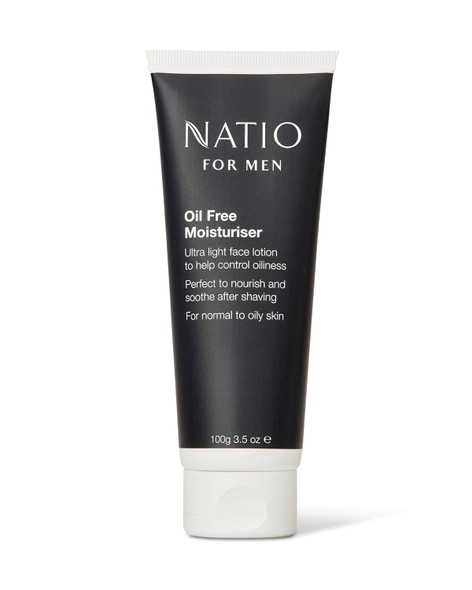 Natio Australia For Men OilFree Moisturizer 3.5 Ounce Face Lotion For Men With Shea Butter Aloe Vera Face Moisturizer For Normal To Oily Skin