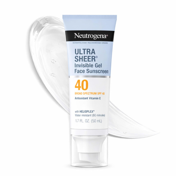 Neutrogena Ultra Sheer Invisible Gel Face Sunscreen Spf 40 1.7 Oz