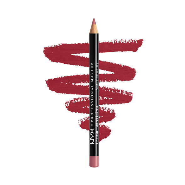 Nyx Professional Makeup Slim Lip Pencil LongLasting Creamy Lip Liner Plum 0.04 Oz