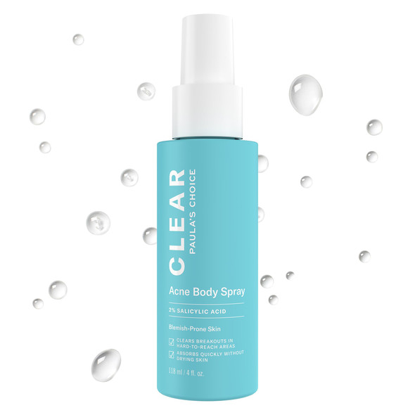PaulaS Choice Clear Salicylic Acid Exfoliating Body Acne Spray 4 Fl Oz