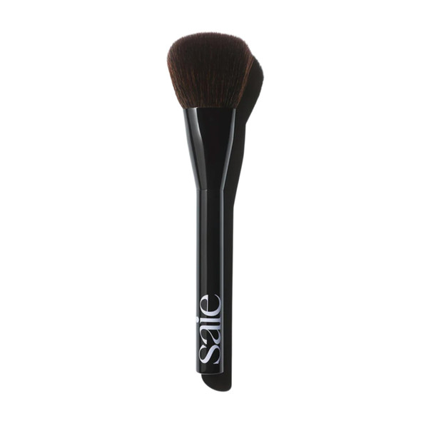 Saie Powder Blush Brush Fluffy Makeup Brush For Cheeks UltraSoft Tapered Bristles For A Precise Diffused Application For Pressed Or Loose Powder Face Makeup Bronzer + Blush Vegan (1 Count)
