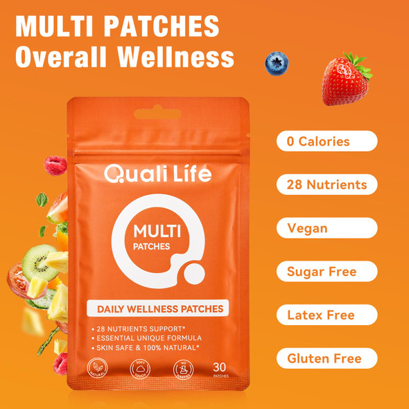 Qualilife Multi Plus Topical Patch Daily Healthy Patches With D3&K2 30 Patches