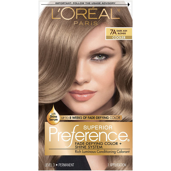 L'Oreal Superior Preference - 7A Dark Ash Blonde (Cooler) 1 Each (Pack of 3)