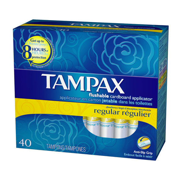 Tampax Regular 40Count Packages (Pack Of 2)