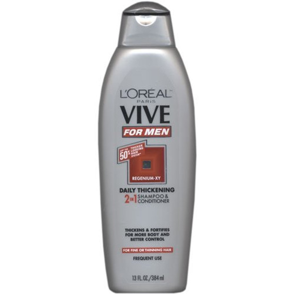 L'Oreal Vive for Men Daily Thickening 2 In 1 Shampoo & Conditioner 13.0 oz