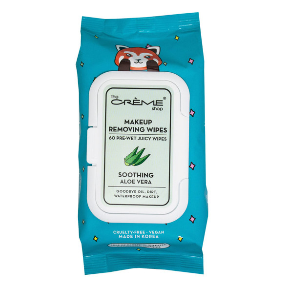 The Creme Shop Crme Shop Juicy PreWet Makeup Cleansing Wipes With Aloe Vera (60 Hydrating Wipes)