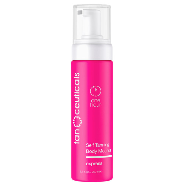 Tanceuticals Express Self Tanning Body Mousse Fast Acting Self Tan Foam Develops In 14 Hours Natural Looking Vegan & Cruelty Sunless Tanner With Acai Berry Pomegranate & Argan Oil