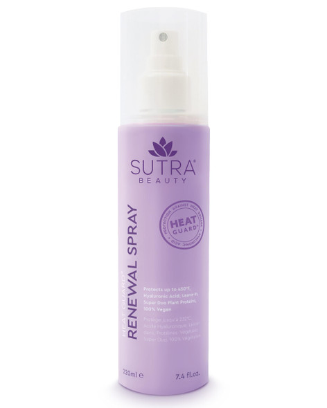 Sutra Heat Guard Renewal Hair Spray For Frizzy Dry & Damaged Hair Thermal Protecting Hairspray Hydrates Protects & Repairs Against Heat With Hyaluronic Acid AntiFrizz Haircare Products