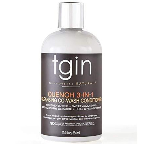 Thank God ItS Natural Tgin Quench 3In1 CoWash Conditioner + Detangler 13 Oz Olive Oil Vitamin E