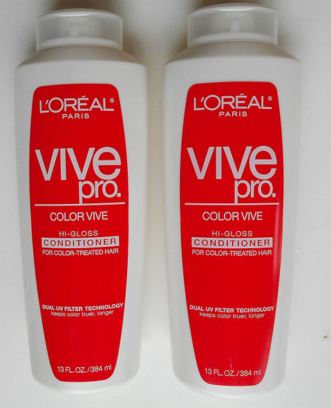 L'oreal Paris Vive Pro Color Vive Hi-gloss Conditioner for Color Treated Hair 2-pack