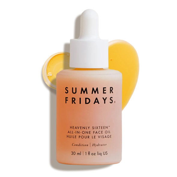 Summer Fridays Heavenly Sixteen Face Oil AllInOne Hydrating Face Oil For Dry Skin Made With A Restorative Blend Of 16 NonComedogenic Oils To Help Condition And Plump Skin (1 Fl Oz)