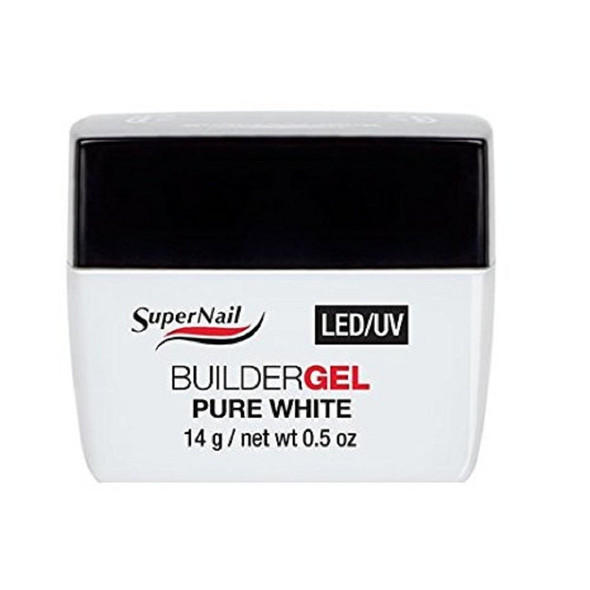 Supernail Pure White Led/Uv Builder Gel 0.5 Fluid Ounce
