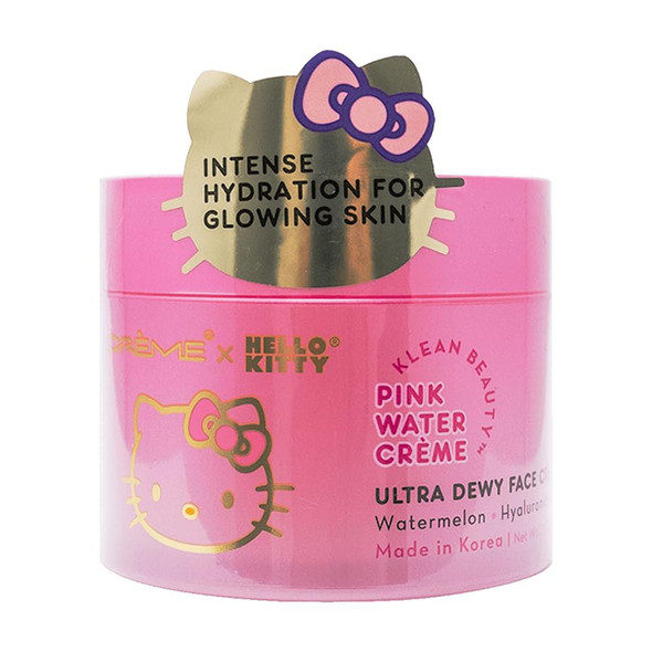 The Creme Shop X Hello Kitty UltraDewy Pink Water Creme Facial Moisturizer 3.88 Oz Klean Beauty