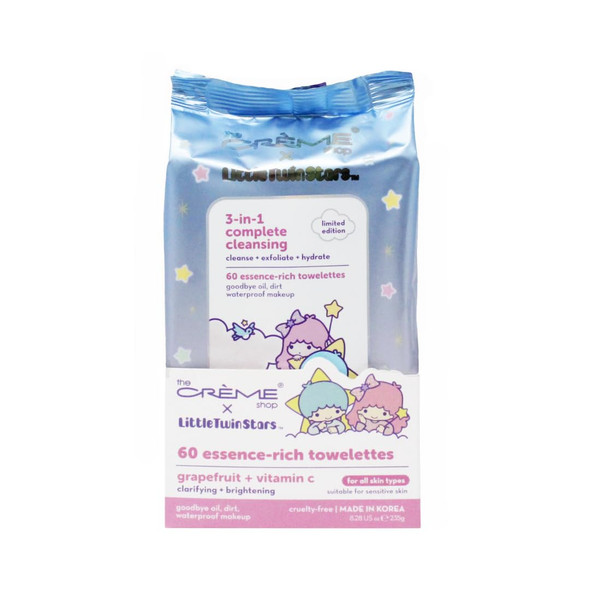 The Creme Shop X Little Twin Stars 3In1 Cleansing Wipes (60 Count)