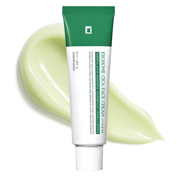 Tosowoong Exosome Cica Face Cream For Redness & BlemishProne Skin Calming