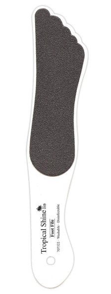 Tropical Shine Large Black Foot File Coarse 100 Grit Medium. Dual Sided. 10 In.