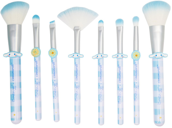 The Creme Shop X Cinnamoroll 8Pc Face & Eye Makeup Brush Set
