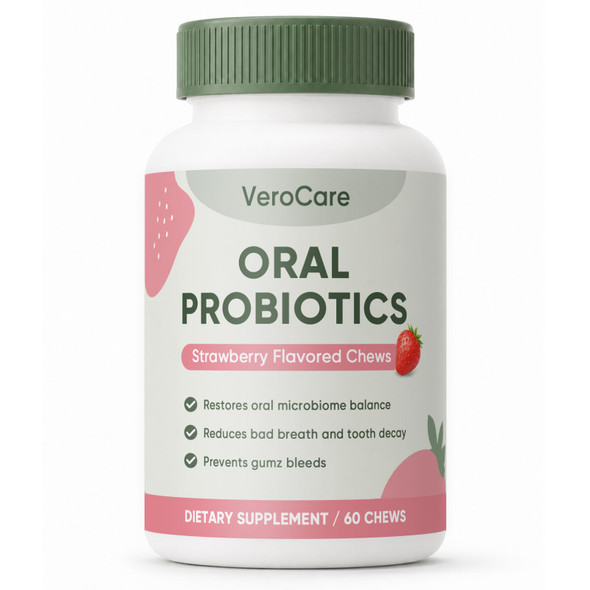 Vlsdoin Verocare Oral Probiotics Lozenges With Xylitol & Hydroxyapatite Daily Mouth Care Lozenges For Fresh Breath 60 Table (1Pcs)