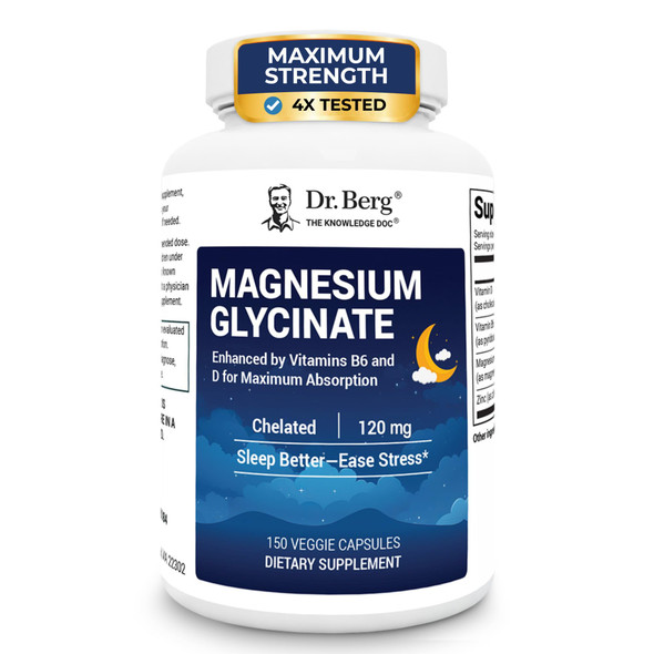 Dr. Berg Magnesium Glycinate 150ct