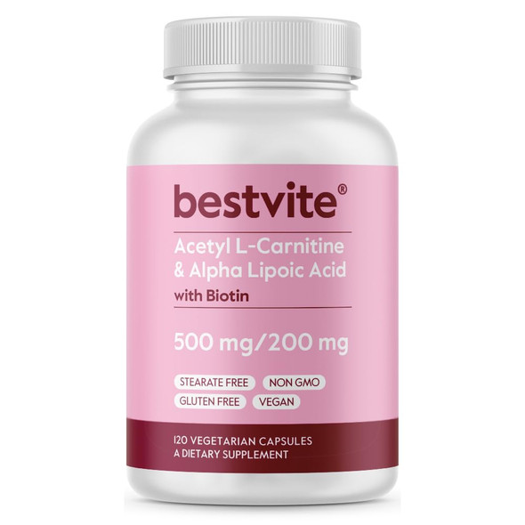 Bestvite Acetyl L-Carnitine + ALA 120 capsules