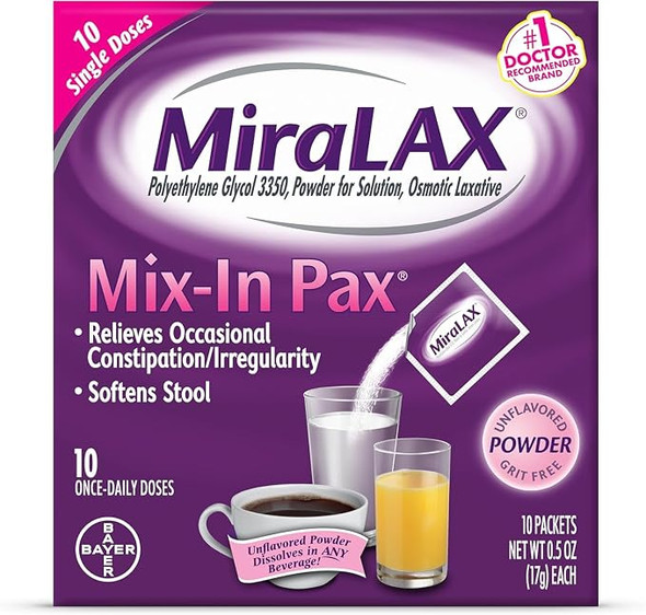 Miralax 1 Dose Powder Packets