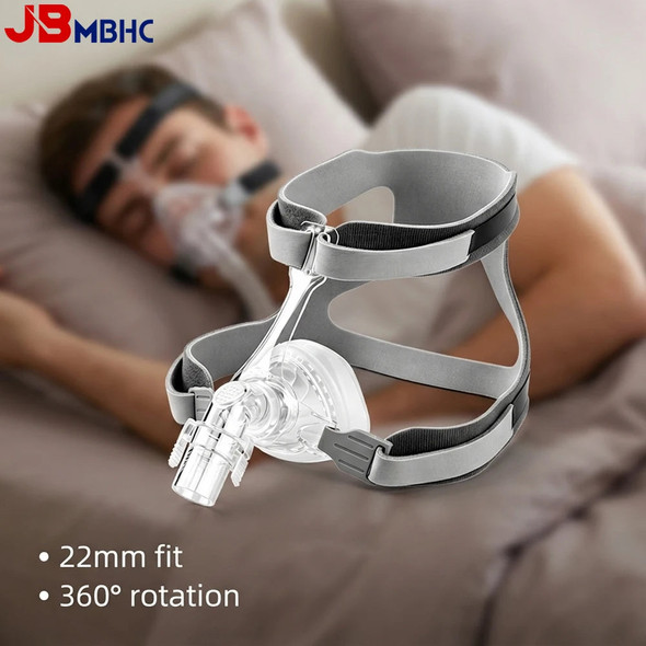 JBMBHC CPAP Nasal Mask with Headgear Elbow and  Silicone Cushion Replacement CPAP Nose Mask Universal Nasal Sleep Mask  Perfect Sealing  M Mask Headgear