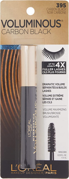 Oreal Paris Makeup Voluminous Original Volume Building Waterproof Mascara, Carbon Black, 0.23 fl. oz.