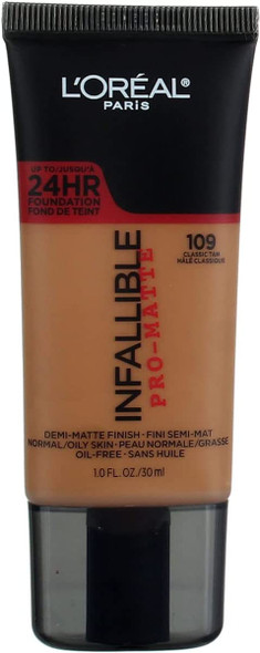 L'Oreal Paris, Infallible Pro Matte Classic Tan Foundation Makeup