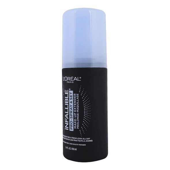 L'Oreal Paris Makeup Infallible Pro-Spray and Set Makeup Extender Setting Spray, 3.4 Ounce
