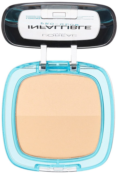 L'Oral Paris Infallible Pro Glow Pressed Powder, Nude Beige, 0.31 oz.