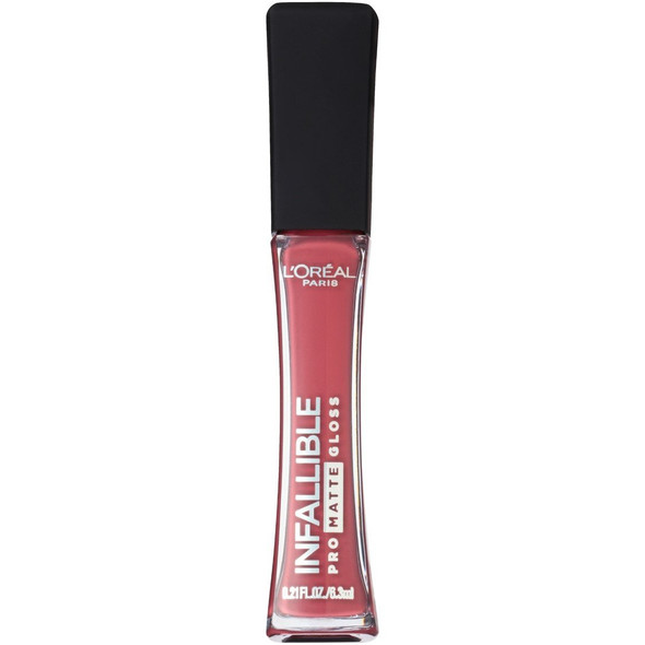 L'Oral Paris Infallible Lip Pro Matte Lip Gloss, Nude Allude, 0.21 fl. oz.
