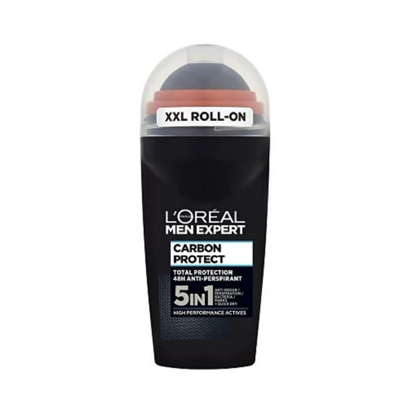 L'Oreal Paris Men Expert Carbon Protect 48 Hour Roll-On, Multi-color, Fresh, 1.69 Oz