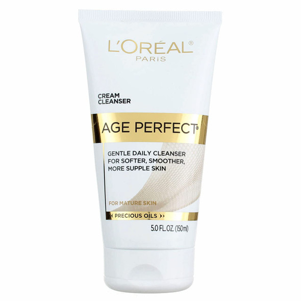 L'Oreal Paris Age Perfect Facial Cream Cleanser, 5 F Oz (Pack of 2)