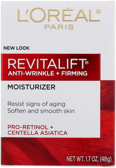 L'Oreal Paris Revitalift Face and Neck Anti-Wrinkle and Firming Moisturizer Day Cream, 1.7 Ounce