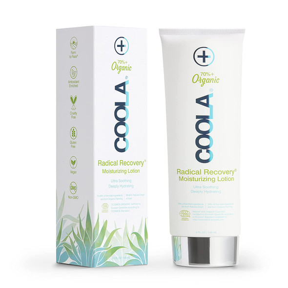 Coola Organic Radical Recovery After Sun Body Lotion, Includes Aloe Vera, Agave and Lavender Oil for Sunburn Relief, 5 Fl Oz