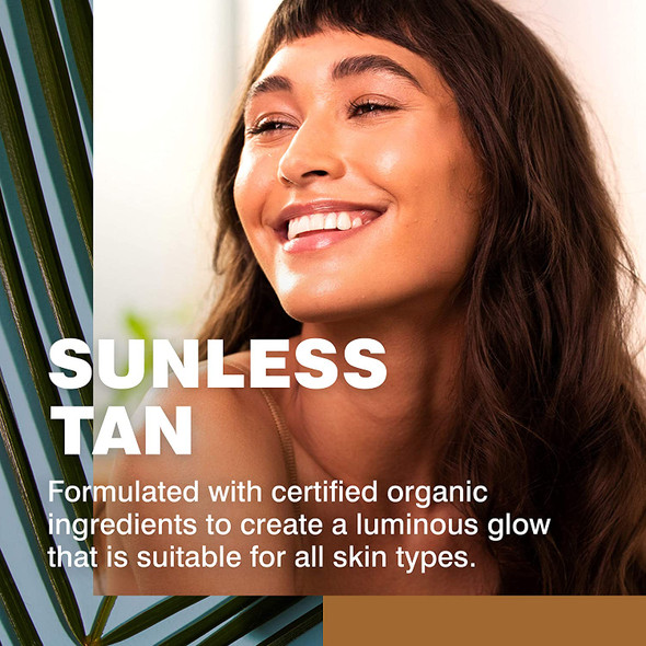 COOLA Organic Sunless Tanner Serum, Self Tan Face Serum for Anti-Aging and Skin Care, Piña Colada, 1.7 Fl Oz