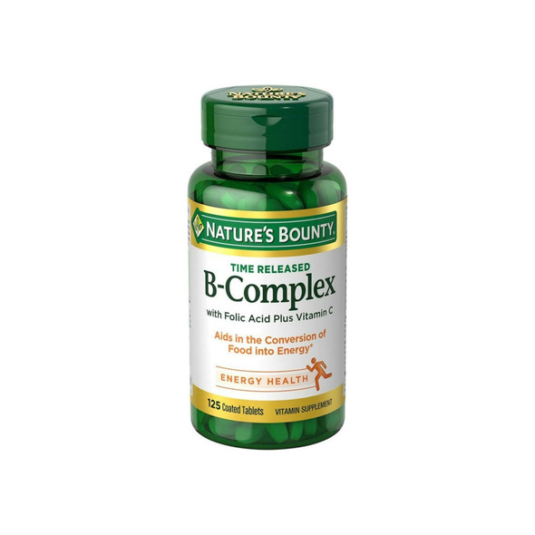 Nature'S Bounty B-Complex With Folic Acid Plus Vitamin C Tablets 125 Ea Nature'S Bounty B-Complex With Folic Acid Plus Vitamin C Tablets 125 Ea