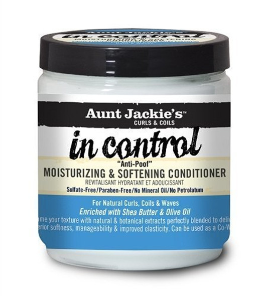 Aunt Jackie's in control 9oz - "Anti-Poof" Moisturizing & Softening Conditioner