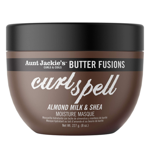 Aunt Jackie's Butter Fusions Curl Spell - Almond Milk & Shea Hair Moisture Conditioning Masque, 8oz