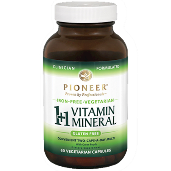 Pioneer 1+1 Vitamin Mineral Iron-Free60 vegcaps