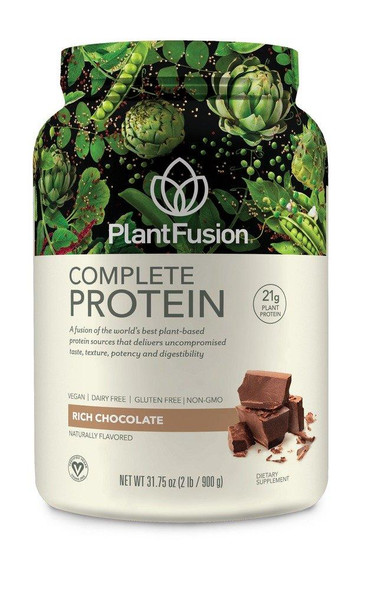 NutraSpark Nutritionals PlantFusion Complete Chocolate Protein Powder 2lb