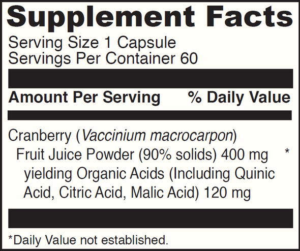 DaVinci Cranberry 400 mg60 caps