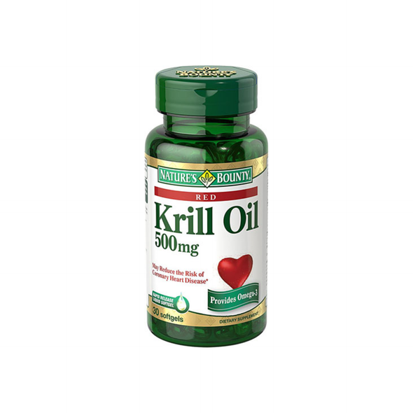 Nature's Bounty  Red Krill Oil 500 mg Dietary Supplement Softgels 30 Soft Gels