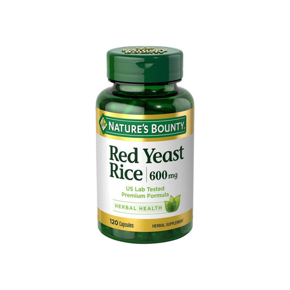 Nature's Bounty Red Yeast Rice 600mg 120 Capsules
