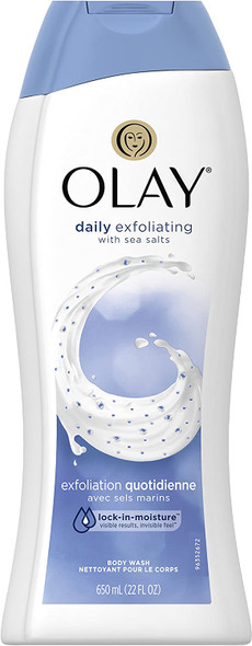 Olay Daily Exfoliating with Sea Salts Body Wash, 22 Fluid Ounce