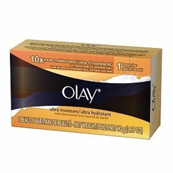 (2 Pack) Olay Ultra Moisture Beauty Bar Soap with Shea Butter, 3.17 oz. each.